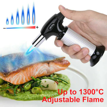 Refillable Gas Butane Blow Torch Fire Lighter Food Cook Baking Culinary Solder