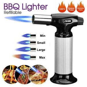 Refillable Gas Butane Blow Torch Fire Lighter Food Cook Baking Culinary Solder