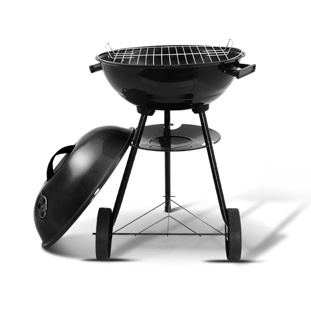 Charcoal BBQ Smoker Outdoor Camping Patio Barbeque Steel Oven